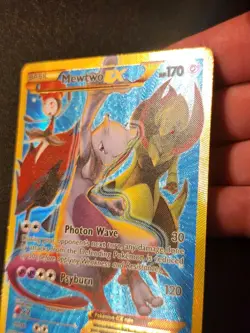 Pokemon Mewtwo EX 163/162 XY BREAKthrough Full Art Secret Rare LP/NM Card - Image 4