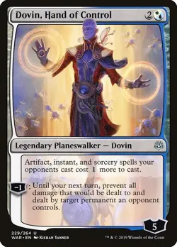 Dovin, Hand of Control 3x FOIL WAR MTG War of the Spark Uncommon MINT blue white - Image 1