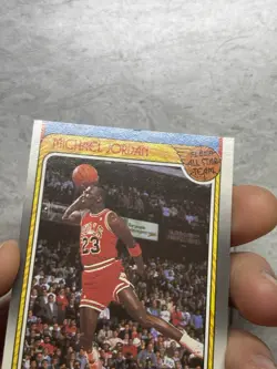 1988-89 Fleer Basketball All Star Team #120 Michael Jordan Chicago Bulls HOF - Image 4