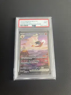 Pokemon TCG Charizard EX Scarlet & Violet 151 Card 199/165 PSA 9 Graded - Image 1