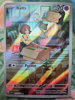 Ralts - SVI - Scarlet & Violet (211/198) Full Art Illustration Pokemon Card NM - Image 1