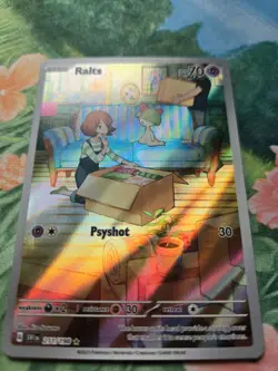 Ralts - SVI - Scarlet & Violet (211/198) Full Art Illustration Pokemon Card NM - Image 2