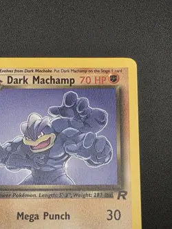 Dark Machamp 27/82 1st Edition Team Rocket Non-Holo Rare Pokemon Card - Image 3