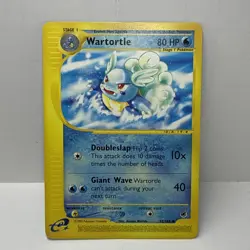 Pokemon TCG Wartortle Card 92/165 Expedition Base Set Normal - Image 1