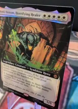 Anti-Venom, Horrifying Healer (Extended Art FOIL) Marvel's Spider-Man (SPM) MTG - Image 3