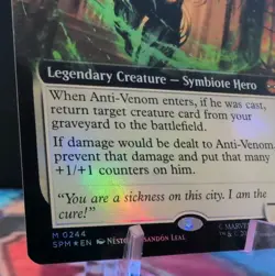 Anti-Venom, Horrifying Healer (Extended Art FOIL) Marvel's Spider-Man (SPM) MTG - Image 4