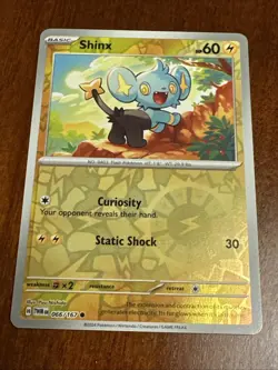 Shinx 066/167 Twilight Masquerade Reverse Holo Pokemon TCG Card - Image 1