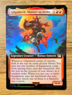 Magic MTG Final Fantasy Gilgamesh, Master-at-Arms #461 *FOIL* Extended Art - Image 1