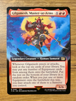Magic MTG Final Fantasy Gilgamesh, Master-at-Arms #461 *NON-FOIL* Extended Art - Image 1