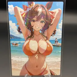 Tomoe Umari | Uma Musume Holographic Anime Collectible Trading Card - Image 2