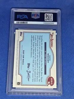 2025 Topps x Bob Ross DAVID WRIGHT PSA 10 Indian Yellow card NEW YORK METS #/25 - Image 4