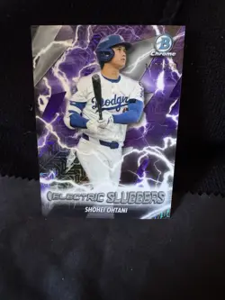 2026 Bowman Chrome Shohei Ohtani Electric Sluggers Purple Refractor /250 Dodgers - Image 1