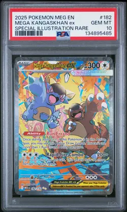 PSA 10 Mega Kangaskhan Ex Special Illustration #182 2025 Mega Evolution 5485 - Image 1