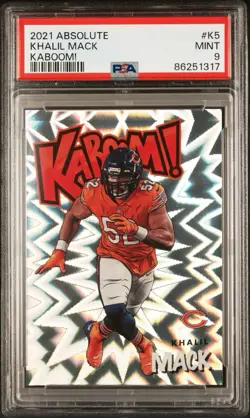 2021 Panini Absolute - Kaboom! Khalil Mack #K5 PSA 9 - Image 1