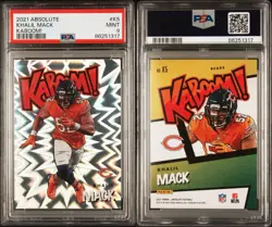 2021 Panini Absolute - Kaboom! Khalil Mack #K5 PSA 9 - Image 3