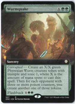 Wurmquake (Extended Art) R Commander: Phyrexia: All Will Be One 57 LP - Image 1