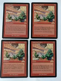 4 Fighting Chance Exodus MTG NM Free shipping with tracking - Image 1