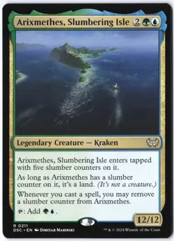 Arixmethes, Slumbering Isle R Commander: Duskmourn: House of Horror 211 LP - Image 1