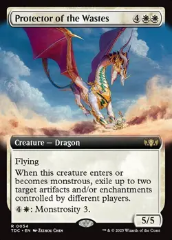 Protector of the Wastes Extended Art TDC 54 Rare MTG - Image 1