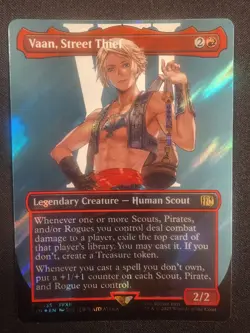 Vaan, Street Thief #0535 (Borderless) (Surge Foil) - MTG FINAL FANTASY - Image 1