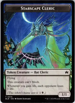 Starscape Cleric Token 15 Token Bloomburrow Magic: The Gathering Near Mint - Image 1