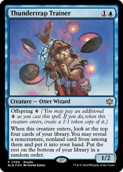 Thundertrap Trainer (BLB) P Foil Unique and Miscellaneous Promo 386 NM - Image 1