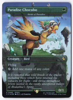 Paradise Chocobo - Birds of Paradise (Borderless) P Foil Commander: FINAL FANTAS - Image 1