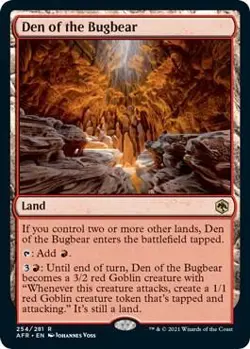 Den of the Bugbear R Foil Adventures in the Forgotten Realms 254 NM - Image 1