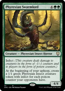 Phyrexian Swarmlord R Commander: Phyrexia: All Will Be One 111 NM - Image 1