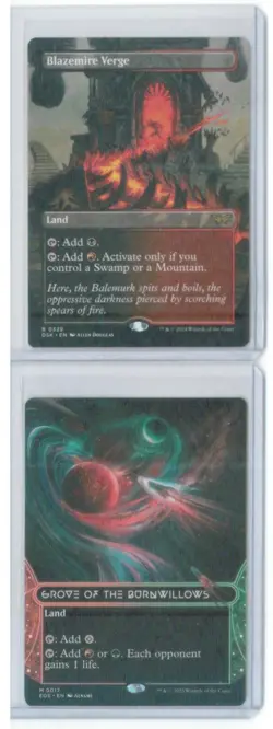 MTG Magic: the Gathering (Borderless Land) - Mythic + Rare - LOT - Unplayed - Image 1