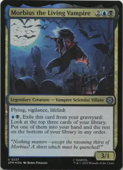 Morbius the Living Vampire - FOIL - U Marvel's Spider-Man 137 - MTG - Image 1