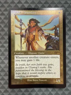 MTG Soul’s Attendant #7147 Foil Retro Frame Rare Secret Lair Drop Series (SLD) - Image 2