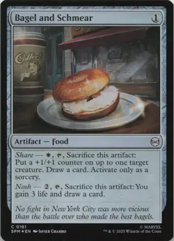 Bagel and Schmear - FOIL - C Marvel's Spider-Man 161 - MTG - Image 1