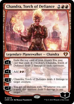 Chandra, Torch of Defiance M Commander Masters 876 NM - Image 1