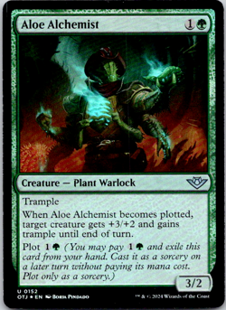 Aloe Alchemist U Foil Outlaws of Thunder Junction 152 NM - Image 1