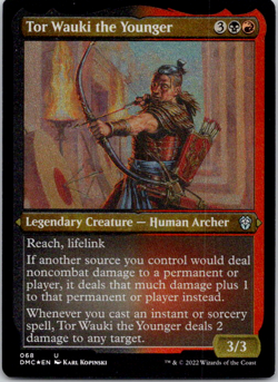 Tor Wauki the Younger (Foil Etched) U Foil Commander: Dominaria United 68 NM - Image 1