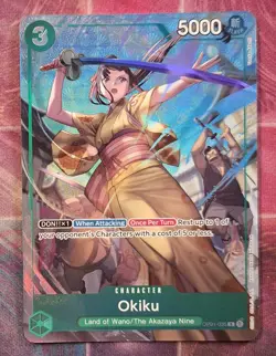 Okiku OP01-035 Rare Englisch NM One Piece Premium Card Collection - Image 1