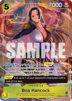 One Piece TCG Boa Hancock PRB02-017 Parallel ALT NM English - Image 1