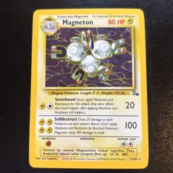 🔥MAGNETON HOLO RARE | FOSSIL 11/62 |LIGHTLY PLAYED EX🔥 NM / Mint fast ship - Image 1