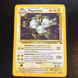 🔥MAGNETON HOLO RARE | FOSSIL 11/62 |LIGHTLY PLAYED EX🔥 NM / Mint fast ship - Image 2