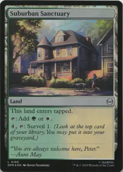 Suburban Sanctuary - FOIL - L Marvel's Spider-Man 185 - MTG - Image 1