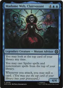 Madame Web, Clairvoyant - FOIL - U Marvel's Spider-Man 36 - MTG - Image 1