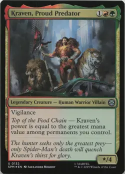 Kraven, Proud Predator - FOIL - U Marvel's Spider-Man 132 - MTG - Image 1