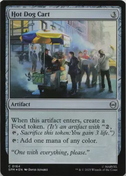 Hot Dog Cart - FOIL - C Marvel's Spider-Man 164 - MTG - Image 1