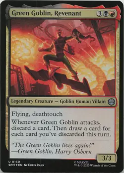 Green Goblin, Revenant - FOIL - U Marvel's Spider-Man 130 - MTG - Image 1