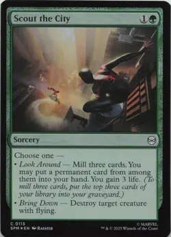 Scout the City - FOIL - C Marvel's Spider-Man 113 - MTG - Image 1