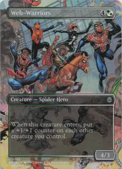 Web-Warriors (Borderless) - FOIL - U Marvel's Spider-Man 203 - MTG - Image 1