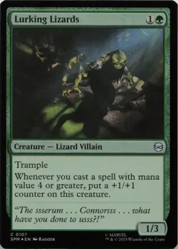 Lurking Lizards - FOIL - C Marvel's Spider-Man 107 - MTG - Image 1