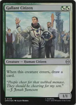 Gallant Citizen - FOIL - C Marvel's Spider-Man 129 - MTG - Image 1