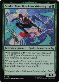 Spider-Man, Brooklyn Visionary - FOIL - C Marvel's Spider-Man 115 - MTG - Image 1